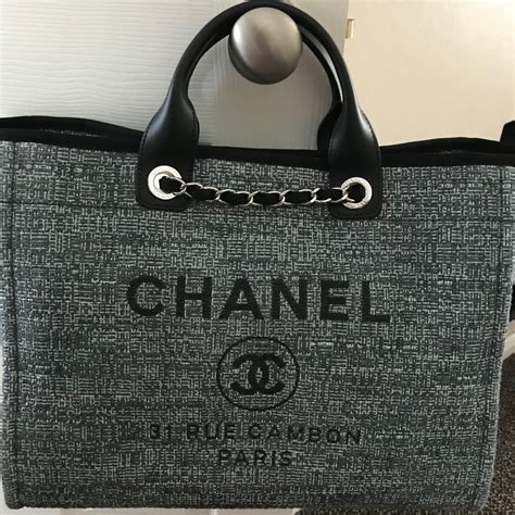 chanel cloth tote|chanel handbags large tote bag.